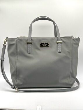 Kate Spade Smokypearl Nylon Wilson Road Alyse Satchel Bag